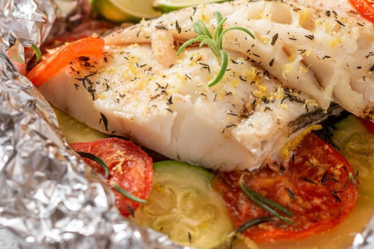 Baked Fish and Vegetables