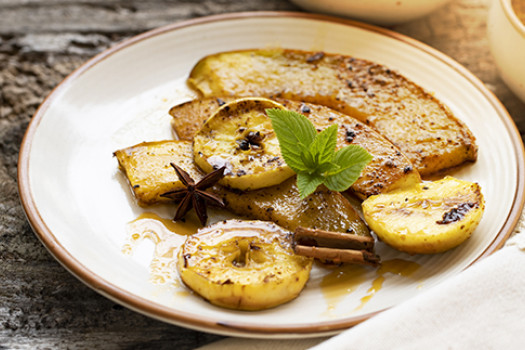 Baked Squash with Apples and Spices