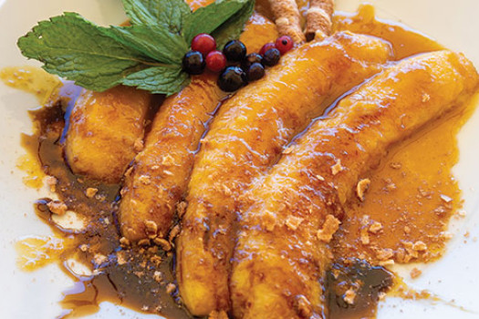 Bananas with Caramel Sauce