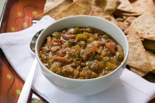 Beef and Bean Chile Verde