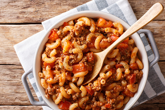 Beefy Macaroni and Cheese