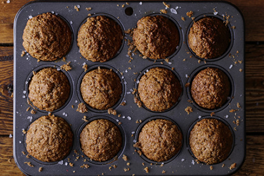 Bran Flake Raisin Muffins