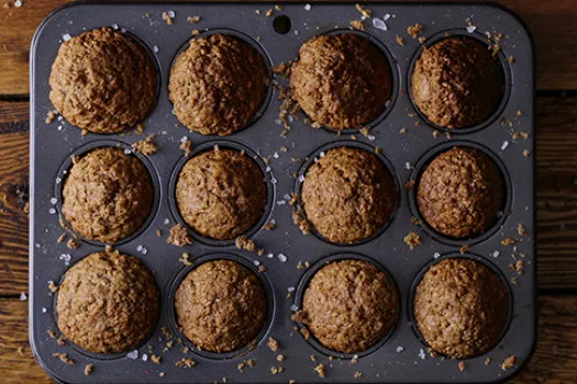 Bran Flake Raisin Muffins