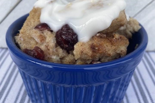 Bread Pudding with Vanilla Sauce