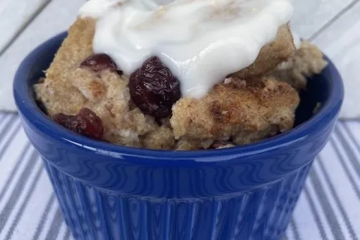 Bread Pudding with Vanilla Sauce