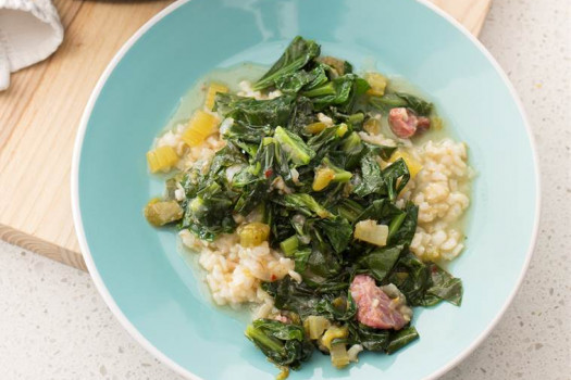 Collard Green Gumbo with Ham Hock
