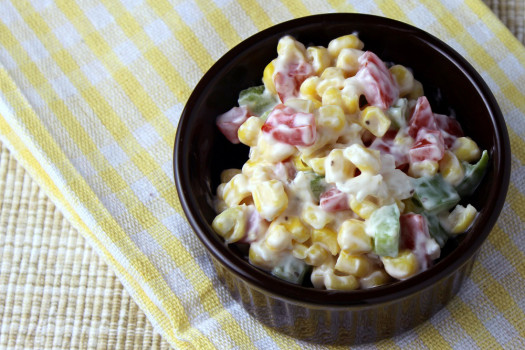 Corn Salad with Fat-free Ranch Dressing