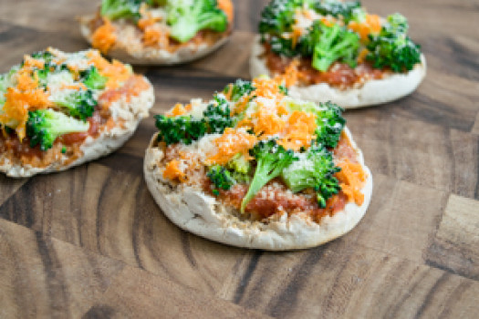 English Muffin Veggie Pizza