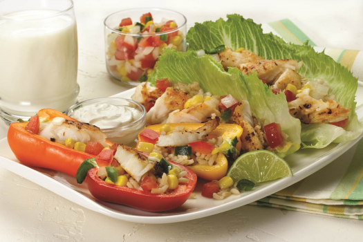 Fiesta Lettuce Wraps and Pepper Boats