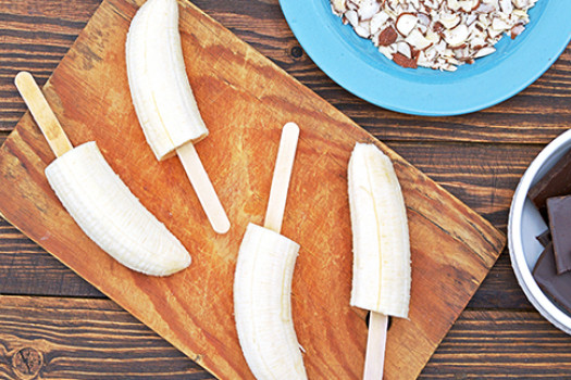 Frozen Banana Pops