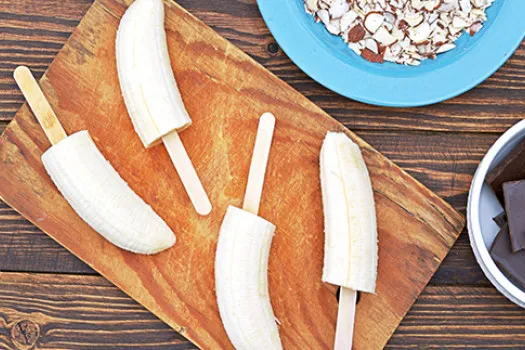 Frozen Banana Pops
