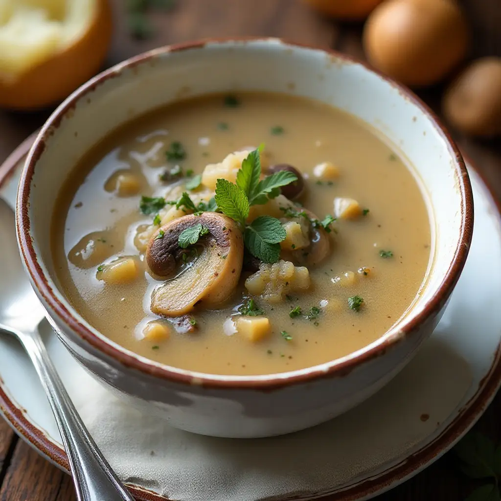 Trio of Mushroom Soup (Cream of Mushroom Soup)