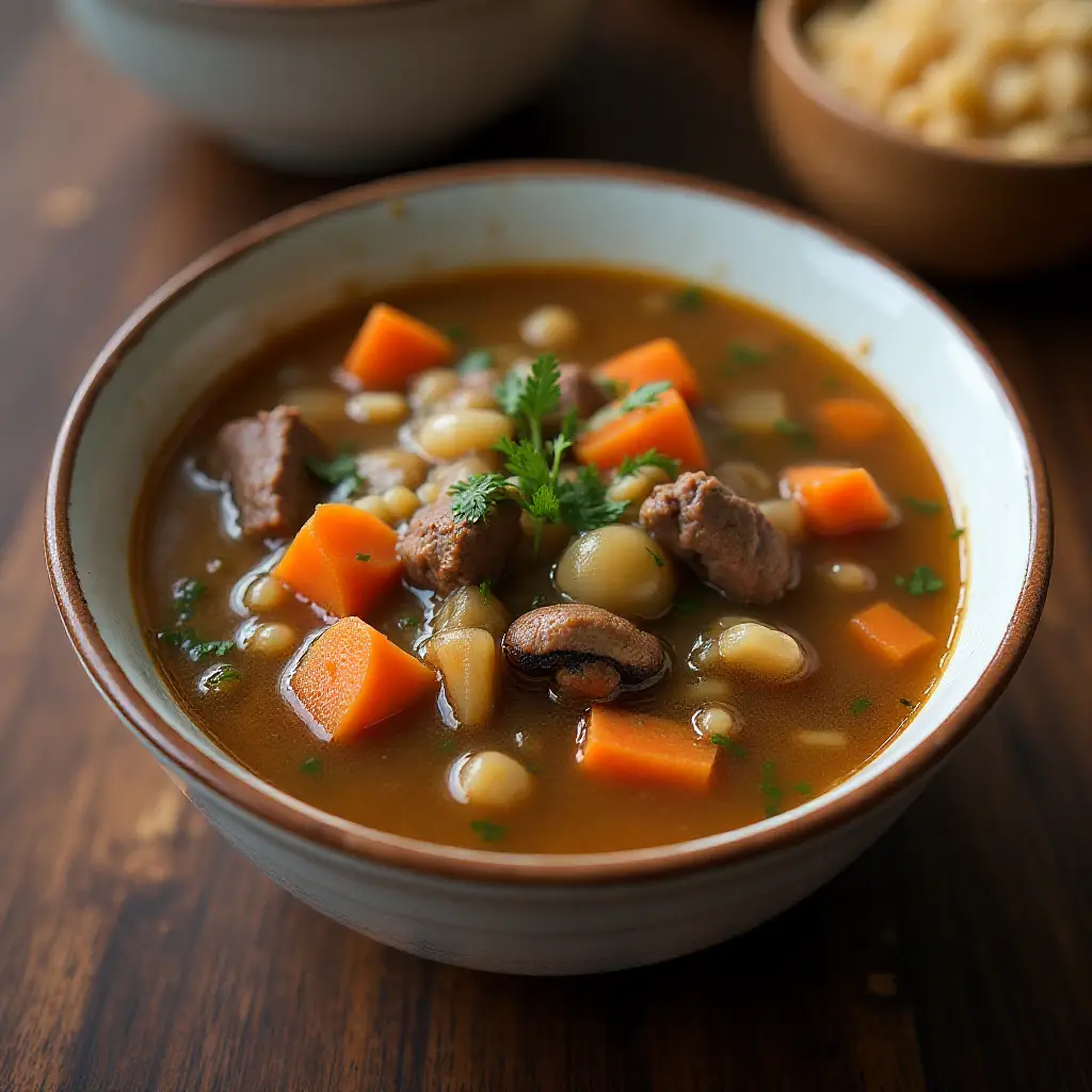Beef Mushroom Barley Soup
