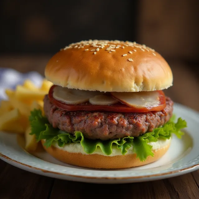 Air Fryer Burgers
