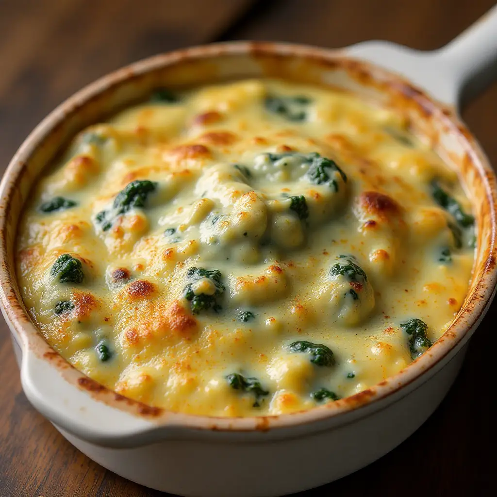 Veronica's Hot Spinach, Artichoke and Chile Dip