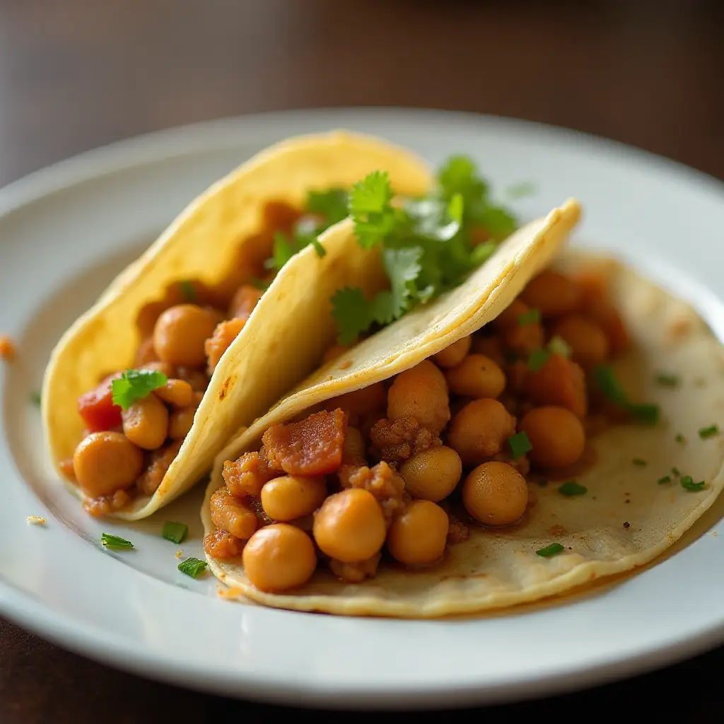 Vegetarian Chickpea Tacos