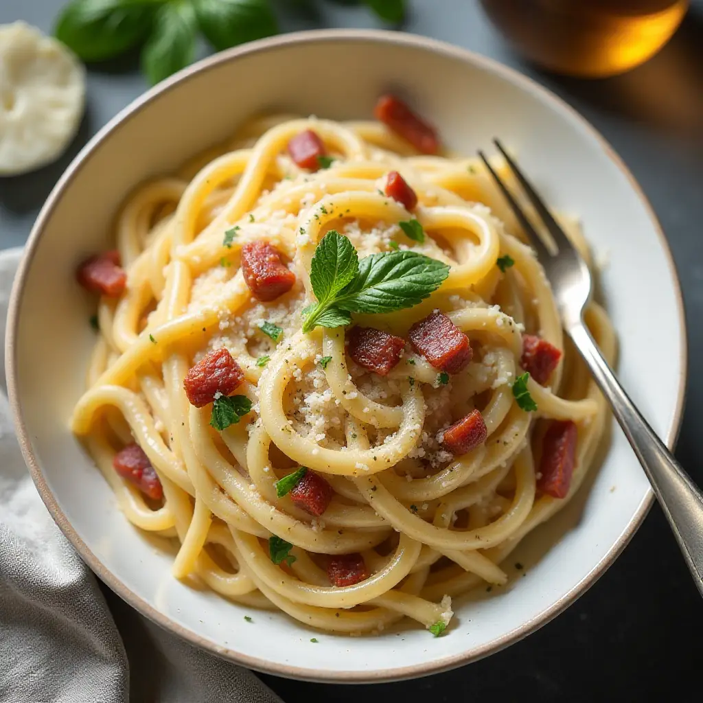 Greek Yogurt Carbonara