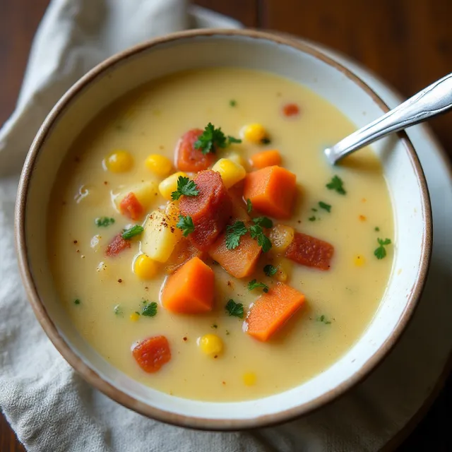 Potato, Bacon, and Corn Chowder