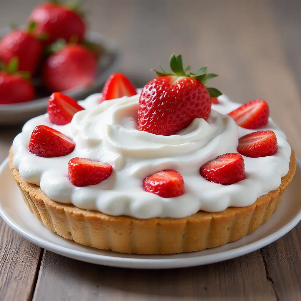 Fluffy Strawberry Pie