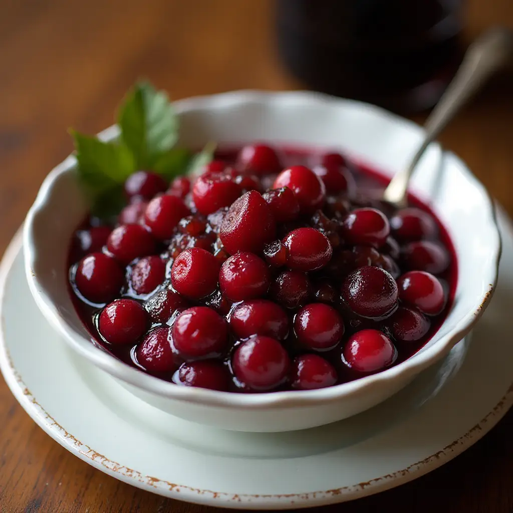 Brown Sugar and Port Cranberry Sauce