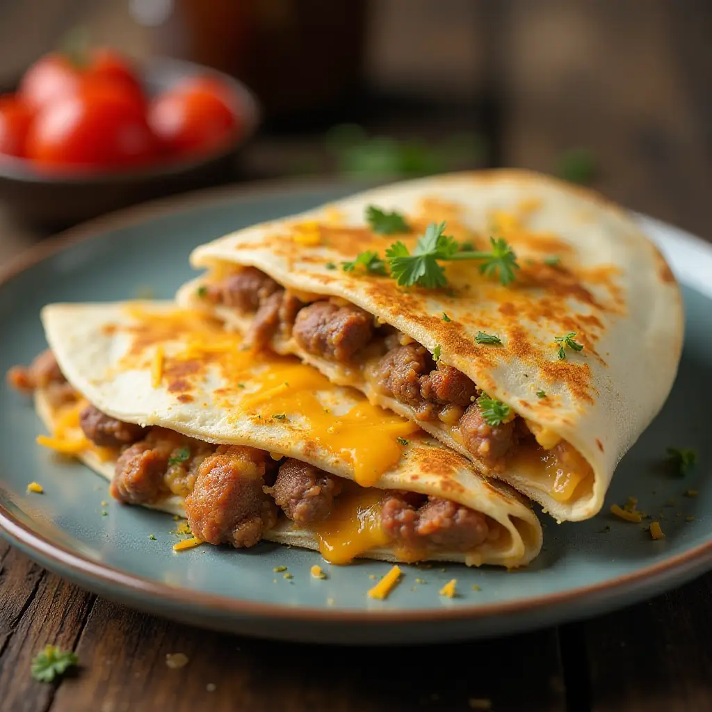Cheeseburger Quesadillas