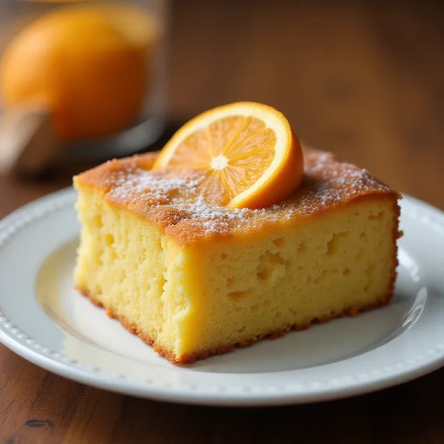 Orange Spice Garbanzo Cake