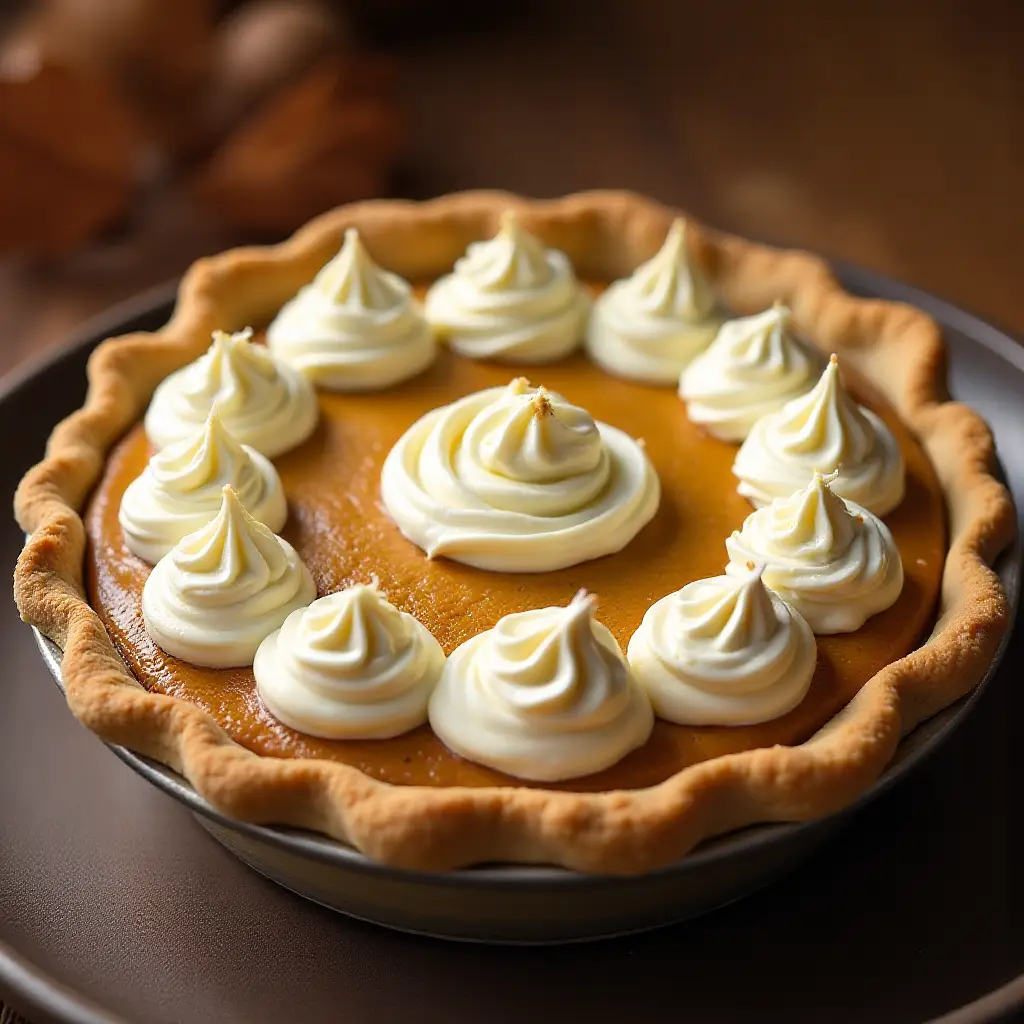 Pumpkin Pie with Maple Mascarpone Swirl
