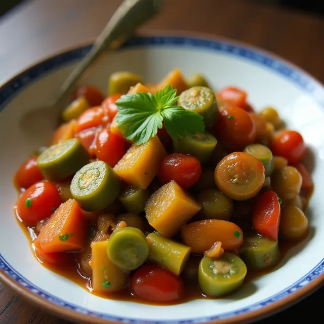 Stewed Okra with Tomatoes