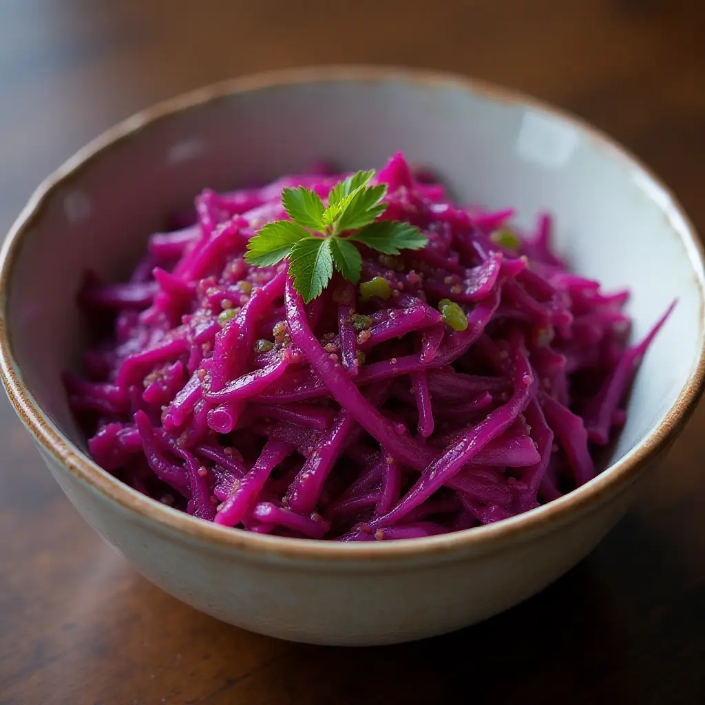 Atchara (Filipino Pickled Red Cabbage)