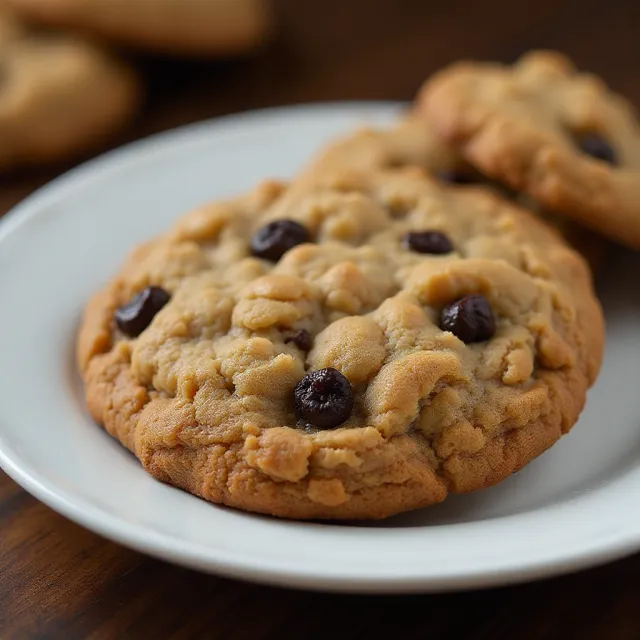 Crispy and Chewy Oatmeal Raisin Cookies