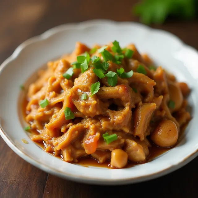 Slow Cooker Teriyaki Pulled Chicken