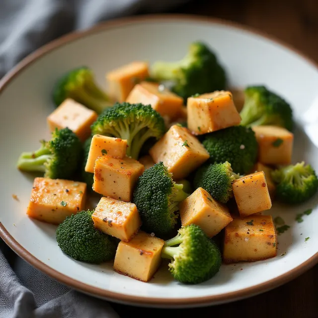 Sheet Pan Black Pepper Tofu and Broccoli