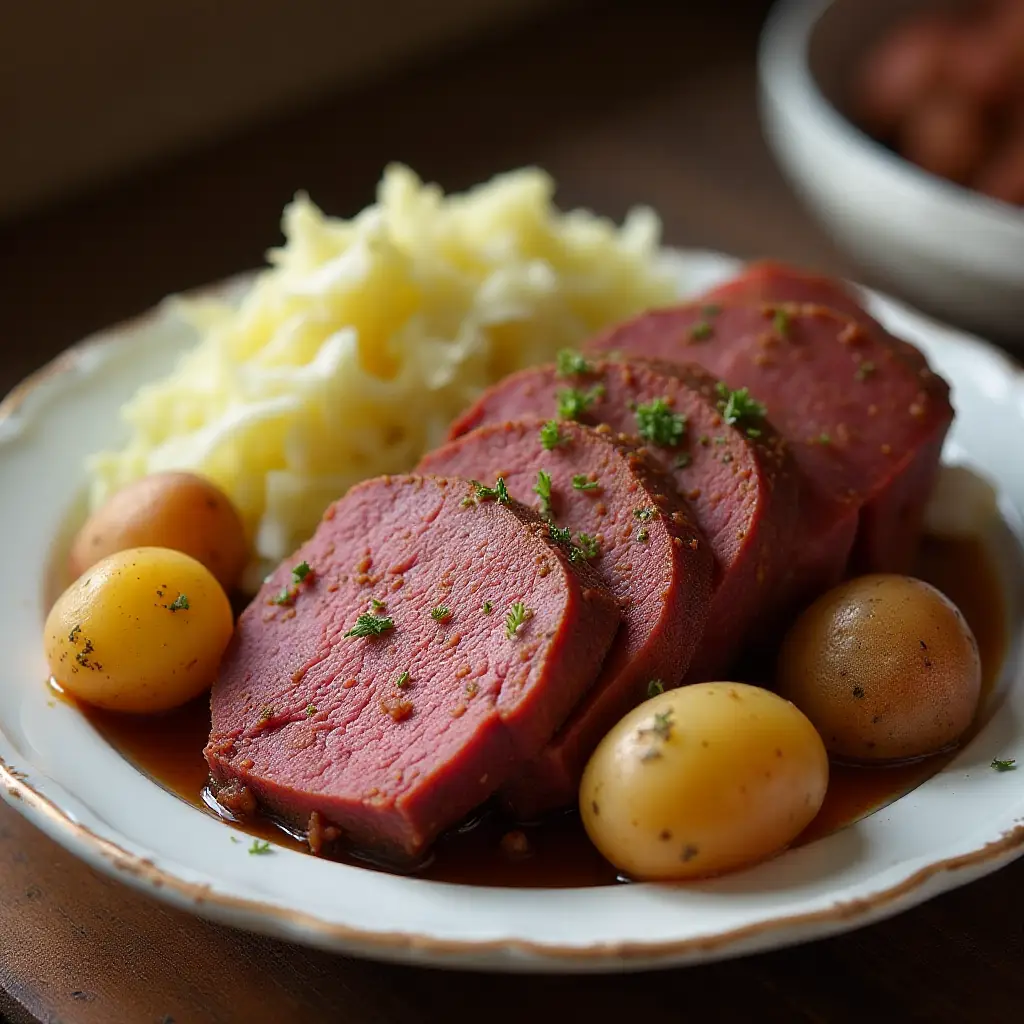 Slow Cooker Corned Beef, Cabbage, and Potatoes