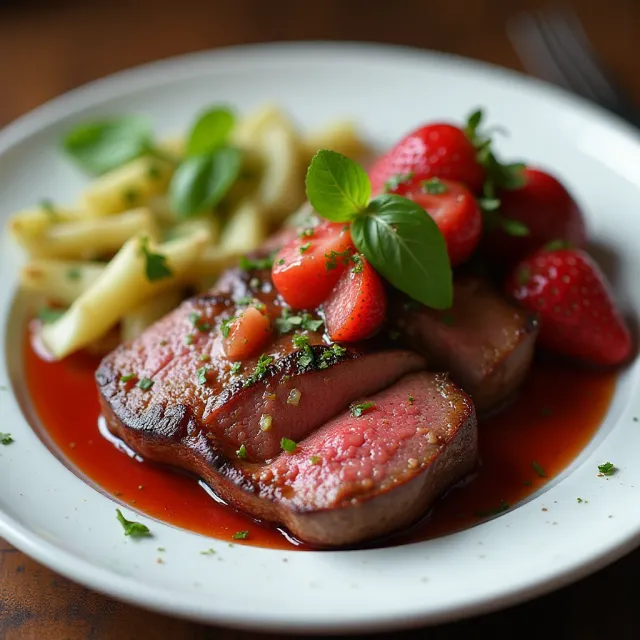 Strawberry Barbecue Beef
