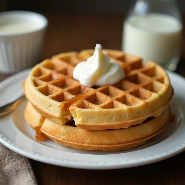 Tender and Easy Buttermilk Waffles