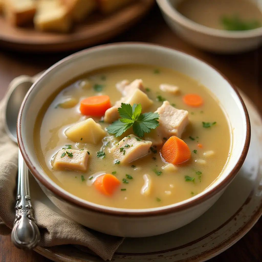 Creamy After-Thanksgiving Turkey Soup