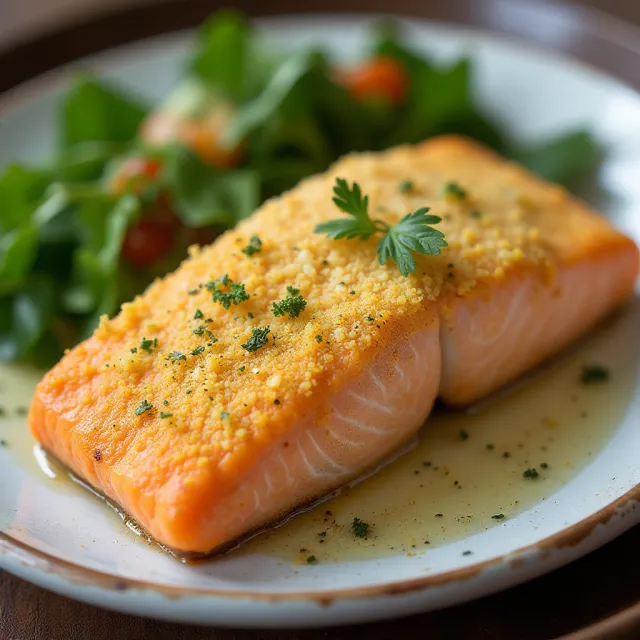 Lemon Panko-Crusted Salmon