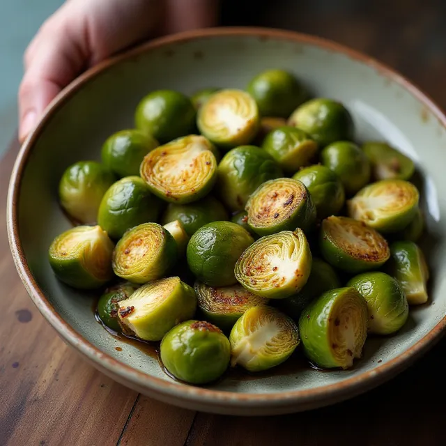 Miso Roasted Brussels Sprouts