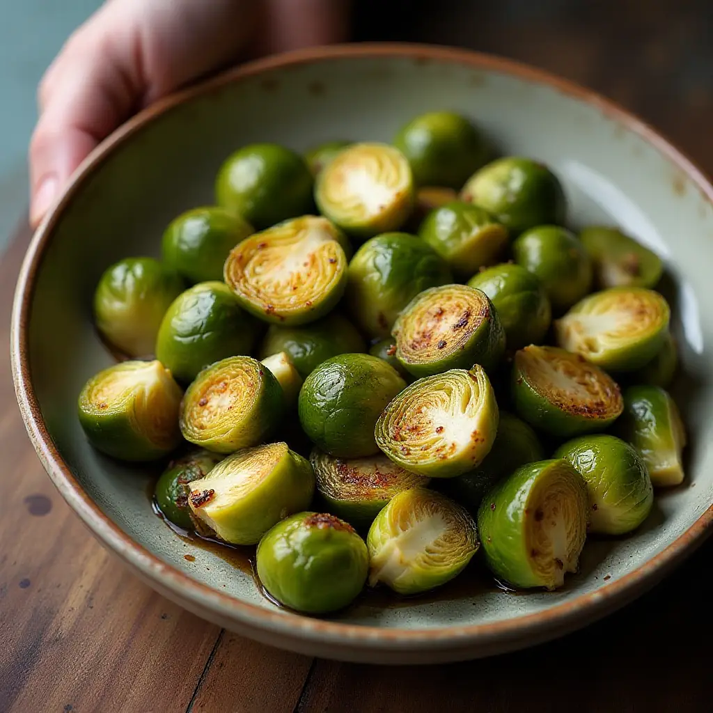 Miso Roasted Brussels Sprouts