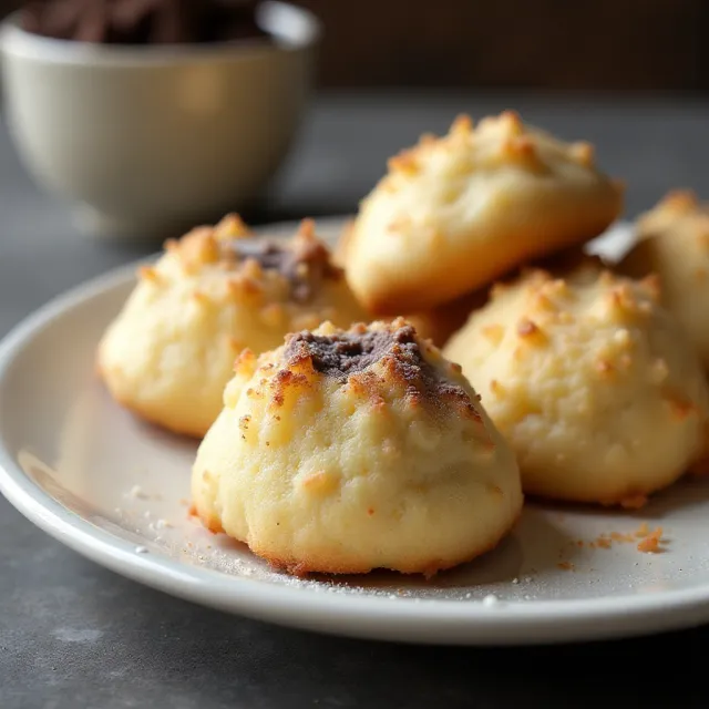 Coconut and Marzipan Macaroons