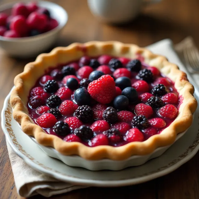 Berry Custard Pie