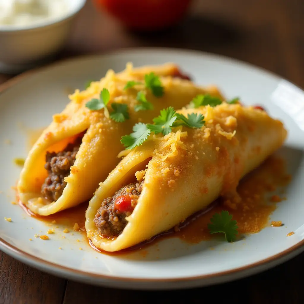 Air Fryer Pasta Tacos