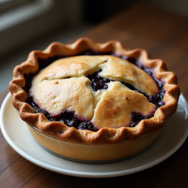 Blackberry and Blueberry Pie