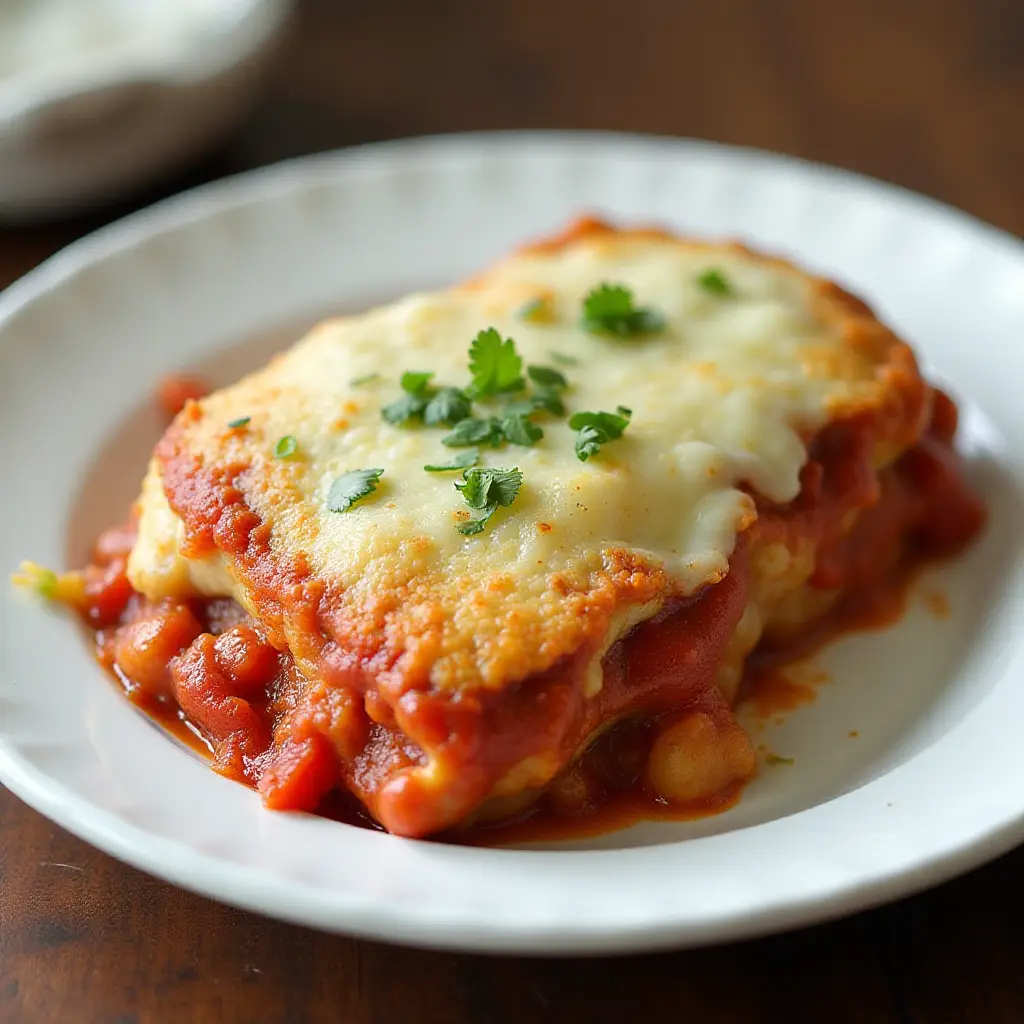 Crunchy Eggplant Parmesan