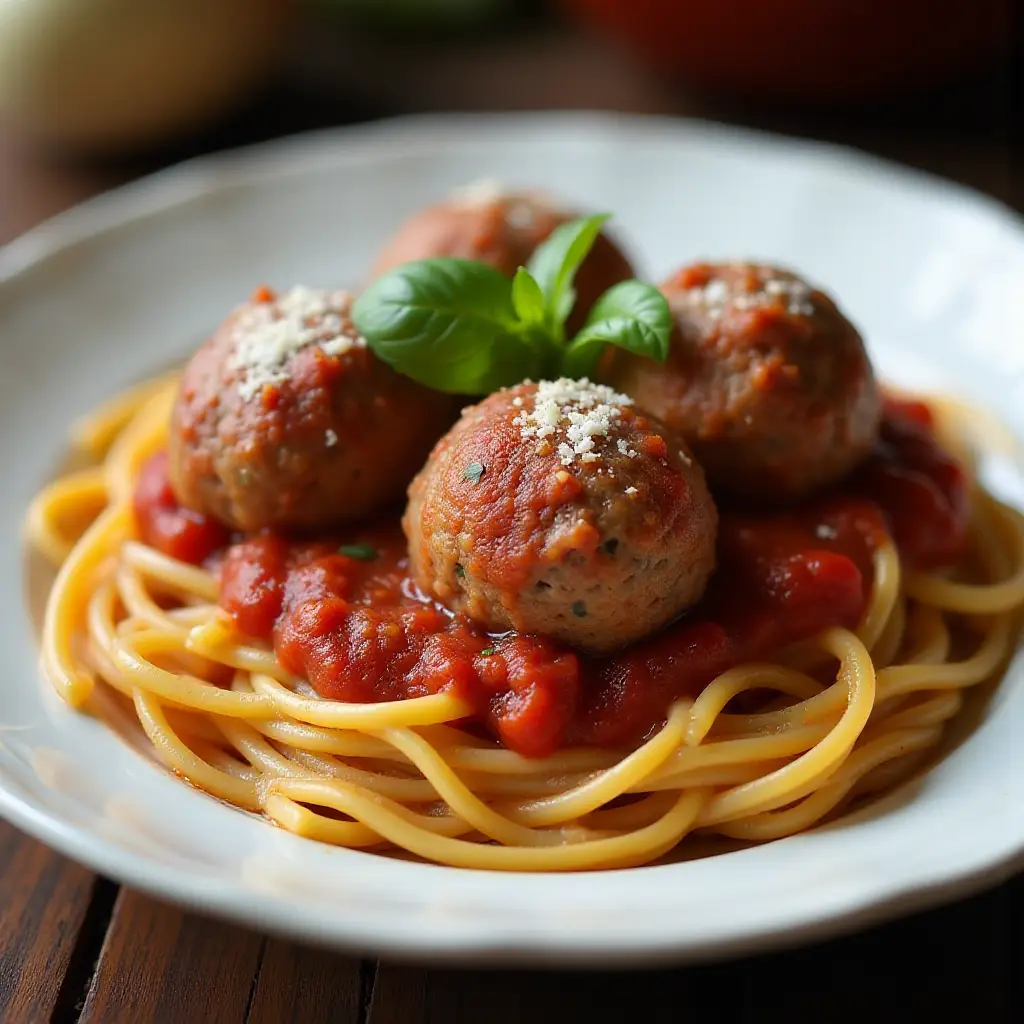 Italian Spaghetti Sauce with Meatballs