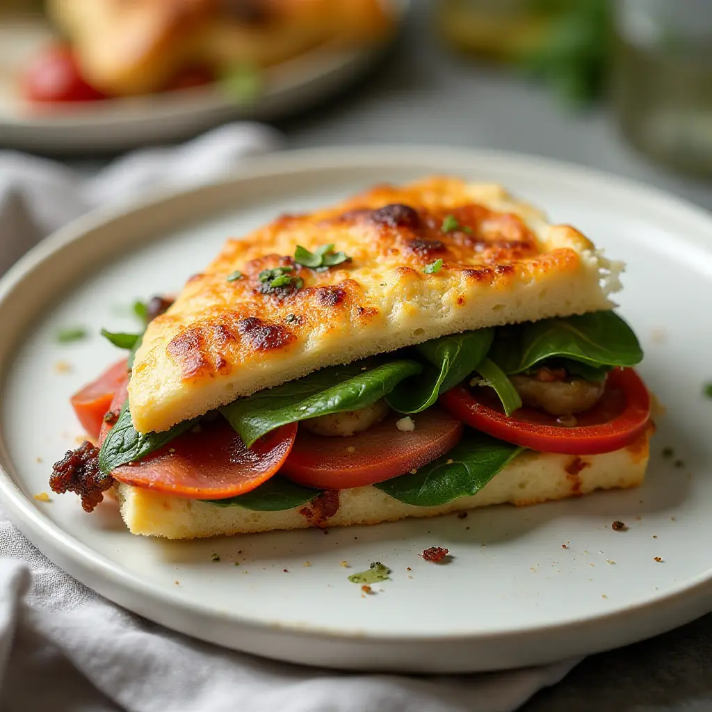 Folded Pizza Sandwich
