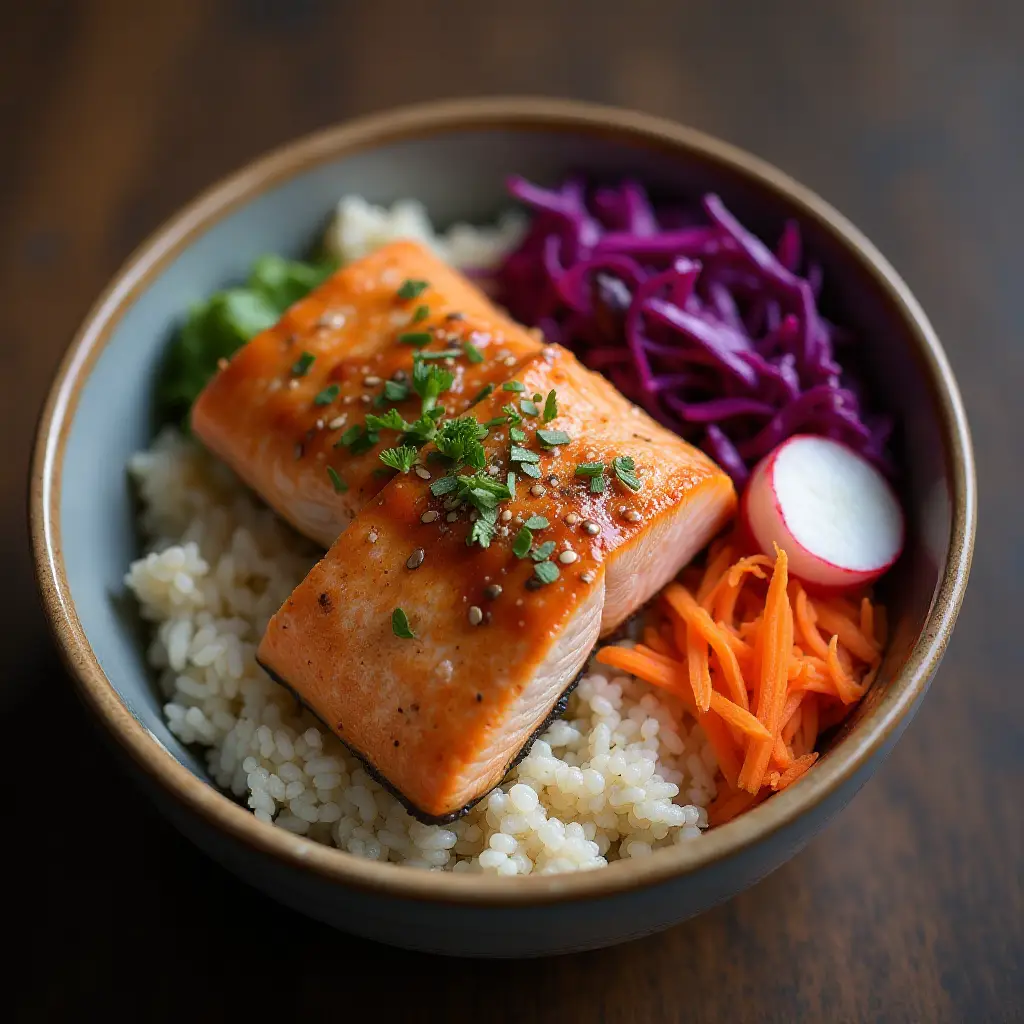 Teriyaki Salmon Bowl
