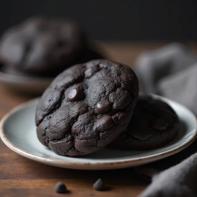 Black Magic Chocolate Chip Cookies