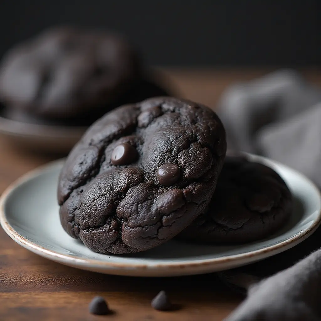 Black Magic Chocolate Chip Cookies
