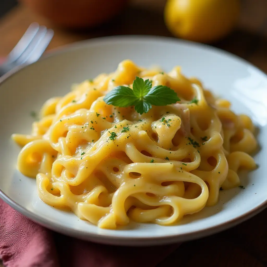 Ham and Egg Noodles (Schinkennudeln)